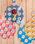 Chopping Board Navy Midnight Retro Floral - Enamelhappy