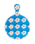 Chopping Board Ocean Blue Retro Floral - Enamelhappy