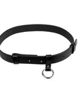 Unisex Black Leather Belt Elon