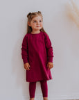 Girls Long Sleeve Sweatshirt Dress