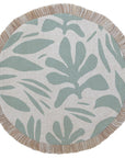 Round Placemat-Coastal Fringe-Tahiti Seafoam-40cm-0