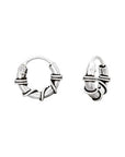 Tiny Boho sterling silver 925 hoop earrings