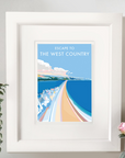 Escape to the West Country Vintage Seaside Print