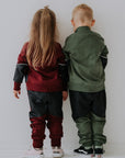 Kids Cotton Sweat Jacket with Waterproof Elbow and Tummy Patches