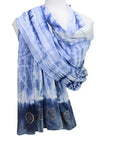 Eternity Indigo Cotton Scarf-1