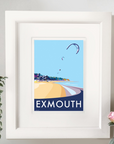 Exmouth Vintage Seaside Travel Poster Print