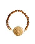 Flower of Life Bracelet Sandalwood Silver or Gold