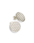 Flower of Life Silver Stud Earrings