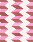Escher Stripe - Empress Rose - Wallpaper