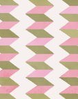 Escher Stripe - Jardin Rose - Wallpaper