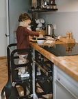 STEP'n'SIT® Convertible 2-in-1 Helper Tower/Table - Black