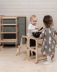 Convertible Two in One Wooden Helper Tower and Table