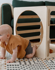 CUBITRI® Climbing Play Cube With Wooden Window