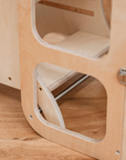 MIIMO® Adjustable Height Step Stool - Natural Wood