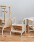 MIIMO® Adjustable Height Step Stool - Natural Wood