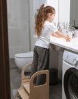 MIIMO® Adjustable Height Step Stool - White