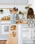 STEP UP Adjustable Height Helper Tower - Natural Wood