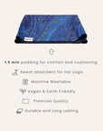 Travel Yoga Mat – Midnight Ocean