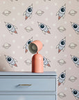 Explorer Space Wallpaper for Kids Bedrooms