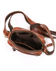 Leather Flight Crossbody Bag – Stylish & Travel Ready