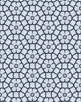 Premium ELLA porcelain hexagon tiles, black white pink floral motif, anti-slip outdoor indoor, no sealing required, 18.7x21.5x0.8cm by Maria Starling Design at brixbailey.com