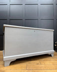 Antique Painted Blanket Chest Storage Trunk Bench Toy Shoe Storage TV Stand