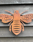 Large Rusty Metal Bee Garden Decoration