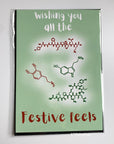 Wishing you all the festive feels chemistry card