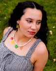 Sandwich Pearl Necklace