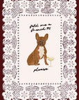 Fetch Me A French 75 - Brown French Bulldog Print