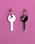 Key Hoop Earrings