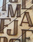 Rustic Art Deco Signs Rusty Metal Alphabet Letters – Home & Garden A-Z 0-9