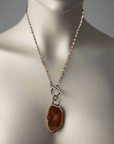 Agate Slice Necklace - Crystal Jewelry | Handmade by Blackbird & Sage
