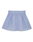Olivia Linen Shorts - Baby Blue Stripe