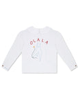 OLALA Embroidered Claudine Linen Blouse - White x Laetitia Rouget - size M on pre-order for the end of September delivery