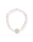 Flower Of Life Bracelet S – Rose quartz