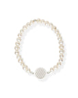 Flower of Life Bracelet with White Pearl