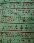 OM Hand Block Bhakti Yoga Prayer Sanskrit Hindu Mantra Shawl-7