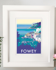 Fowey Vintage Travel Poster