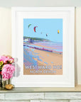 Westward Ho Vintage Seaside Poster