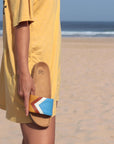 Premium vegan sandals SKY in azure blue, white, terracotta, mustard, PETA certified, non-slip sole, fair trade by Fünve at brixbailey.com