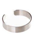 Brushed Aluminum Cuff Bracelet Fifteen Millimetres Wide