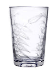 Crystal Tumblers with Fern Design