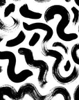 Black and White Brushstroke Wallpaper