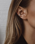 Silver Flat Ear Cuff Accessory