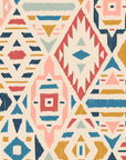 Geometric Fleece Wallpaper in Vibrant Colours
