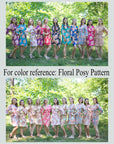Light Blue Sun and Sand Style Caftan in Floral Posy Pattern