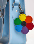 Flower bag charm - Pride Rainbow
