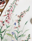 Foxglove flower fairy greetings card