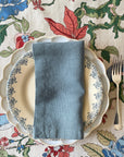 French Blue Linen Napkins - 45 x 45cm, pack of 2